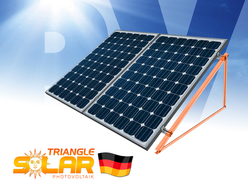 2x PV Halterung 556x290mm Solarpanel Solarmodul 0°90° Aufständerung 0