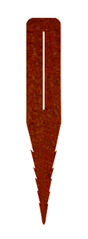 Stahlanker - Rasenkante Cortenstahl h:150mm