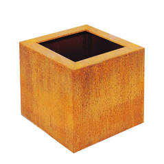 Corten Blumentopf 45x45x40cm Rost Pflanzgefäß