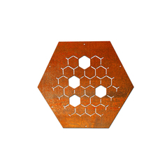 HEXAGON DEKORPLATTE 4 - Kaminholzregal Brennholzregal