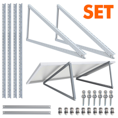 2x PV Halterung 1180x525 mm Solarpanel Solarmodul 0°-90° Aufständerung 0% MwSt