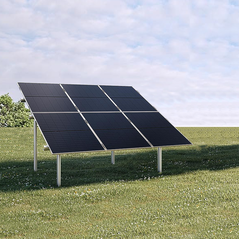 2- Reihe 6X Photovoltaik PV Freiland Unterkonstruktion Montagesystem