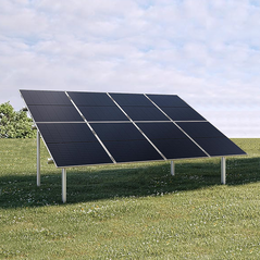 2- Reihe 8X Photovoltaik PV Freiland Unterkonstruktion Montagesystem