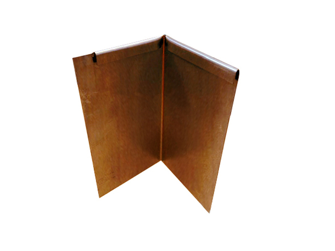 Ecke aussen Rasenkante 0,6 Cortenstahl 150mm 50x50mm CLICK FIX!