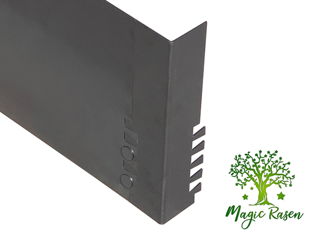 Ecke aussen Rasenkante Magic 4,0 Cortenstahl h:200mm 50x50