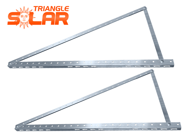PV Halterung 712mm Solarpanel Solarmodul 0°-90° Aufständerung 2 Stk. 0% MwSt