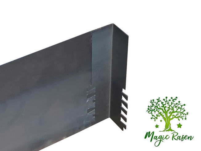 Ecke innen Rasenkante Magic 3,0 Cortenstahl h:150mm 50x50